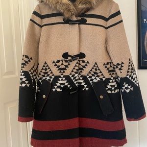 BB Dakota Aztec Bostwick Wool Coat